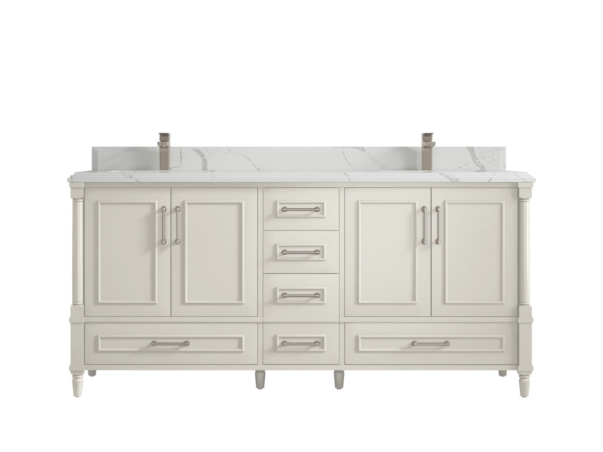 Aberdeen 72 in. W x 22 in. D Double Sink Bathroom Vanity - Willow Bath and Vanity