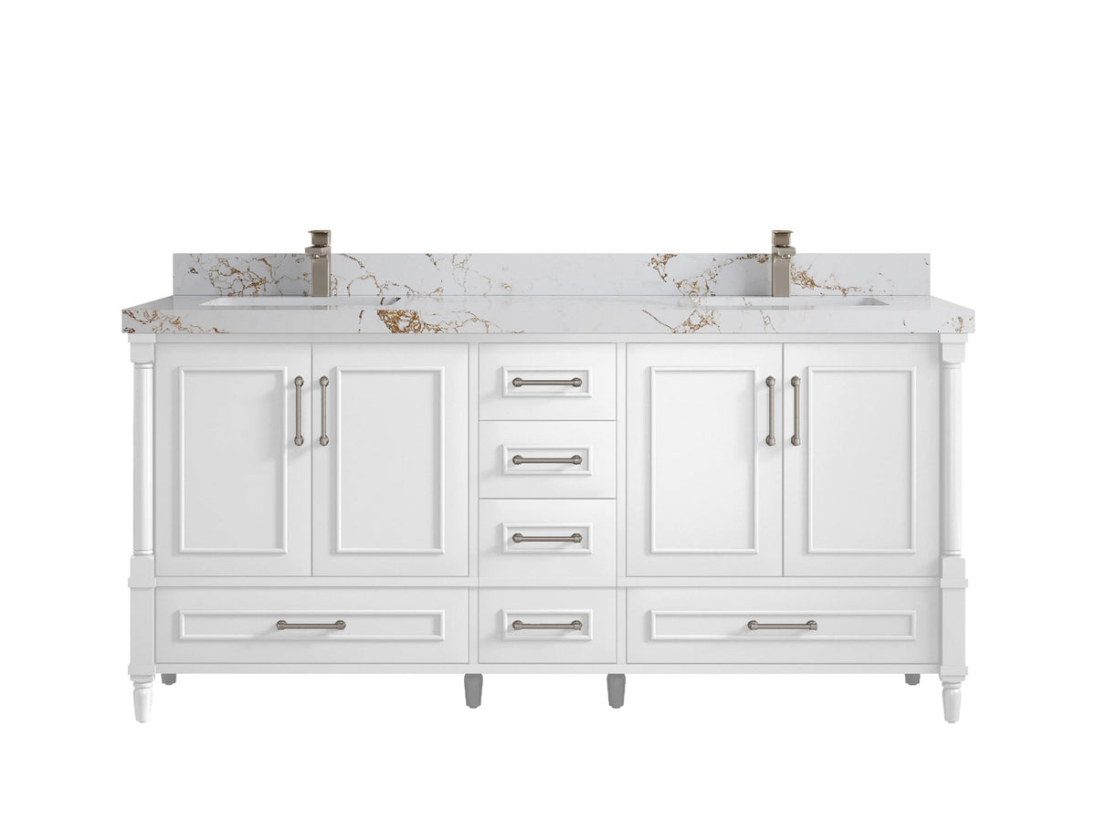 Aberdeen 72 in. W x 22 in. D Double Sink Bathroom Vanity - Willow Bath and Vanity