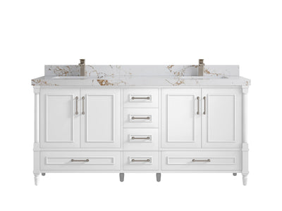 Aberdeen 72 in. W x 22 in. D Double Sink Bathroom Vanity - Willow Bath and Vanity