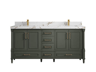 Aberdeen 72 in. W x 22 in. D Double Sink Bathroom Vanity - Willow Bath and Vanity