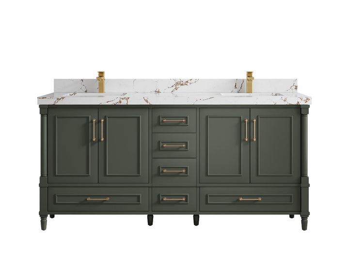 Aberdeen 72 in. W x 22 in. D Double Sink Bathroom Vanity - photo 32