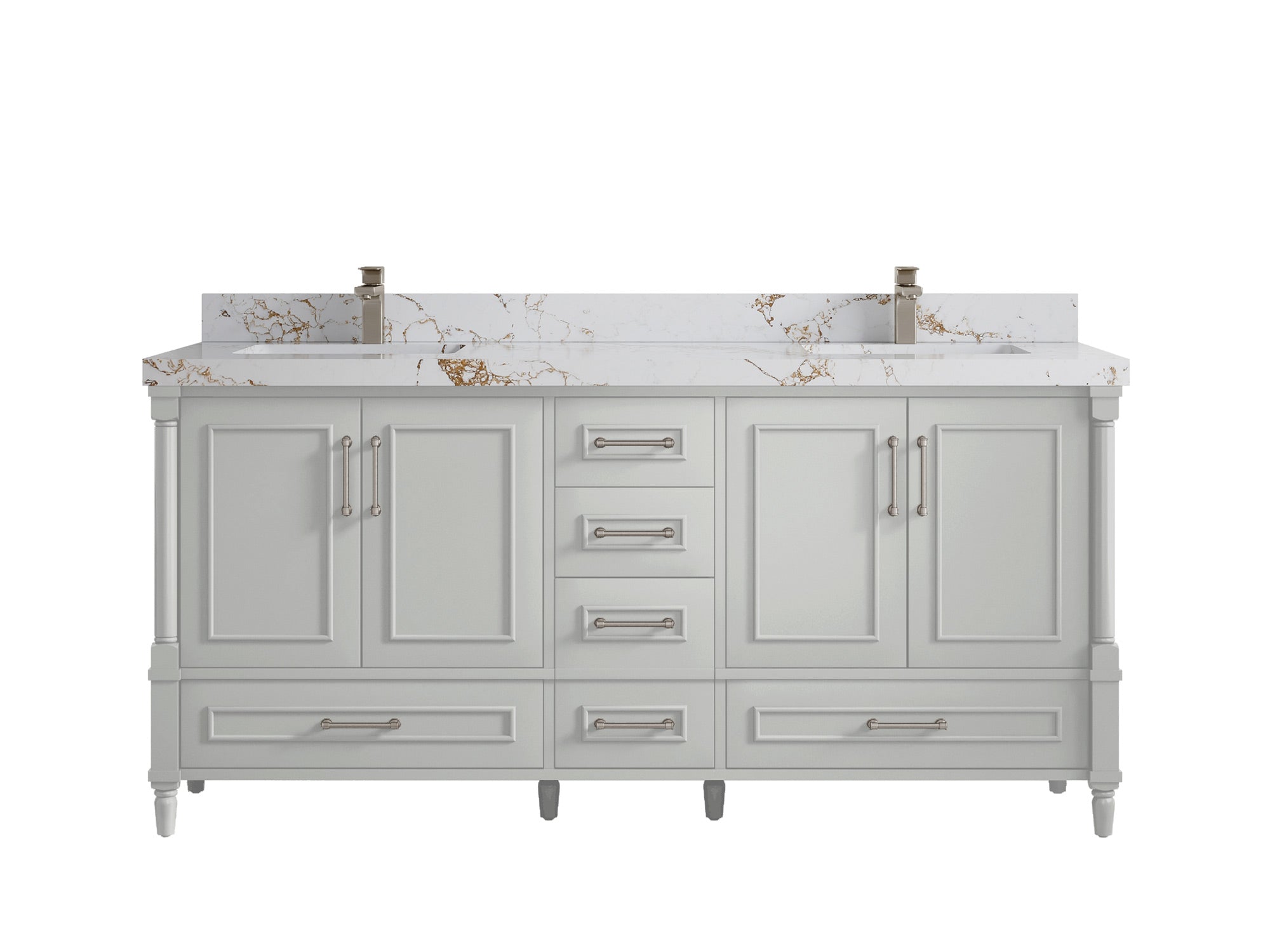 Aberdeen 72 in. W x 22 in. D Double Sink Bathroom Vanity - Willow Bath and Vanity