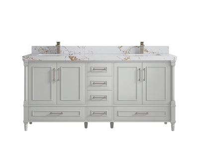 Aberdeen 72 in. W x 22 in. D Double Sink Bathroom Vanity - Willow Bath and Vanity