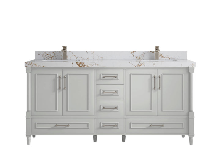 Aberdeen 72 in. W x 22 in. D Double Sink Bathroom Vanity - photo 37