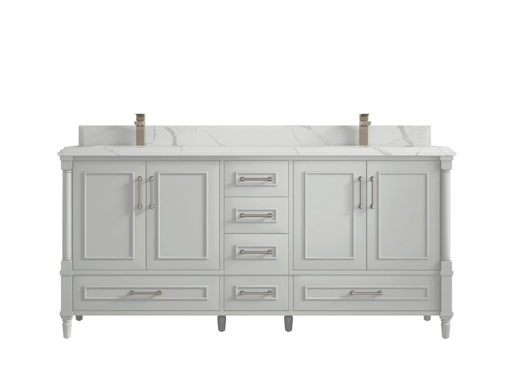 Aberdeen 72 in. W x 22 in. D Double Sink Bathroom Vanity - Willow Bath and Vanity