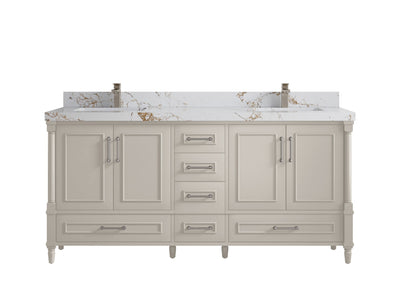 Aberdeen 72 in. W x 22 in. D Double Sink Bathroom Vanity - Willow Bath and Vanity