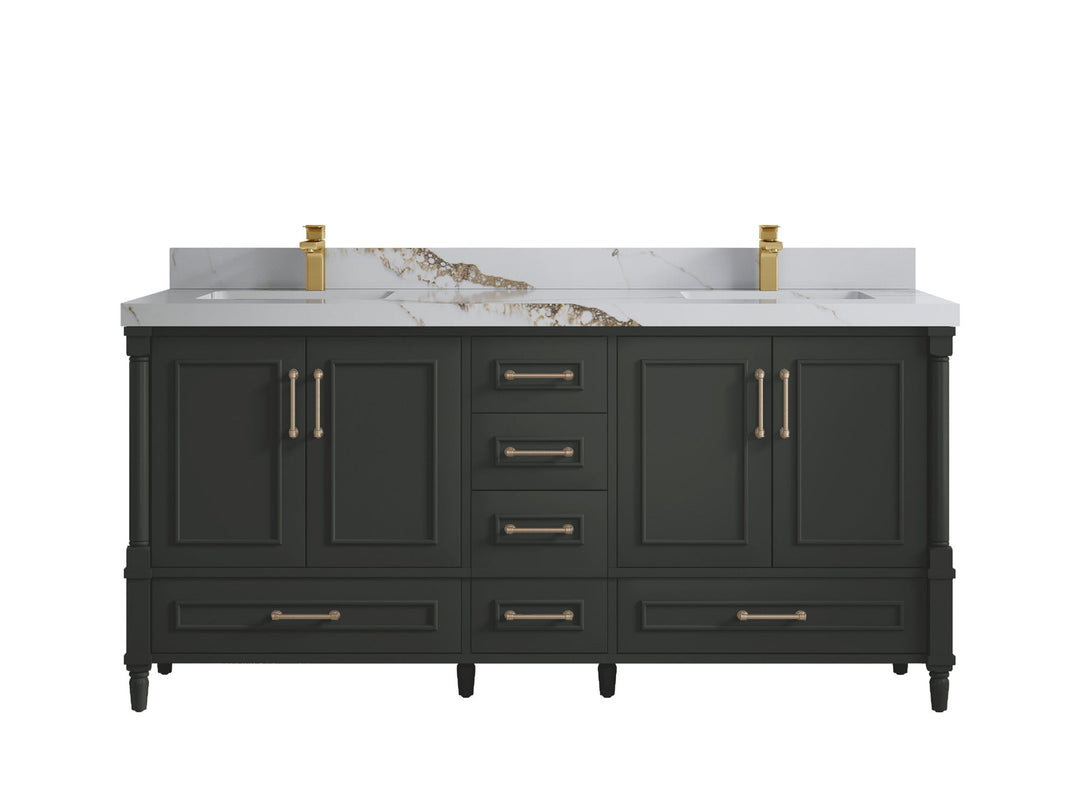 Aberdeen 72 in. W x 22 in. D Double Sink Bathroom Vanity - Willow Bath and Vanity