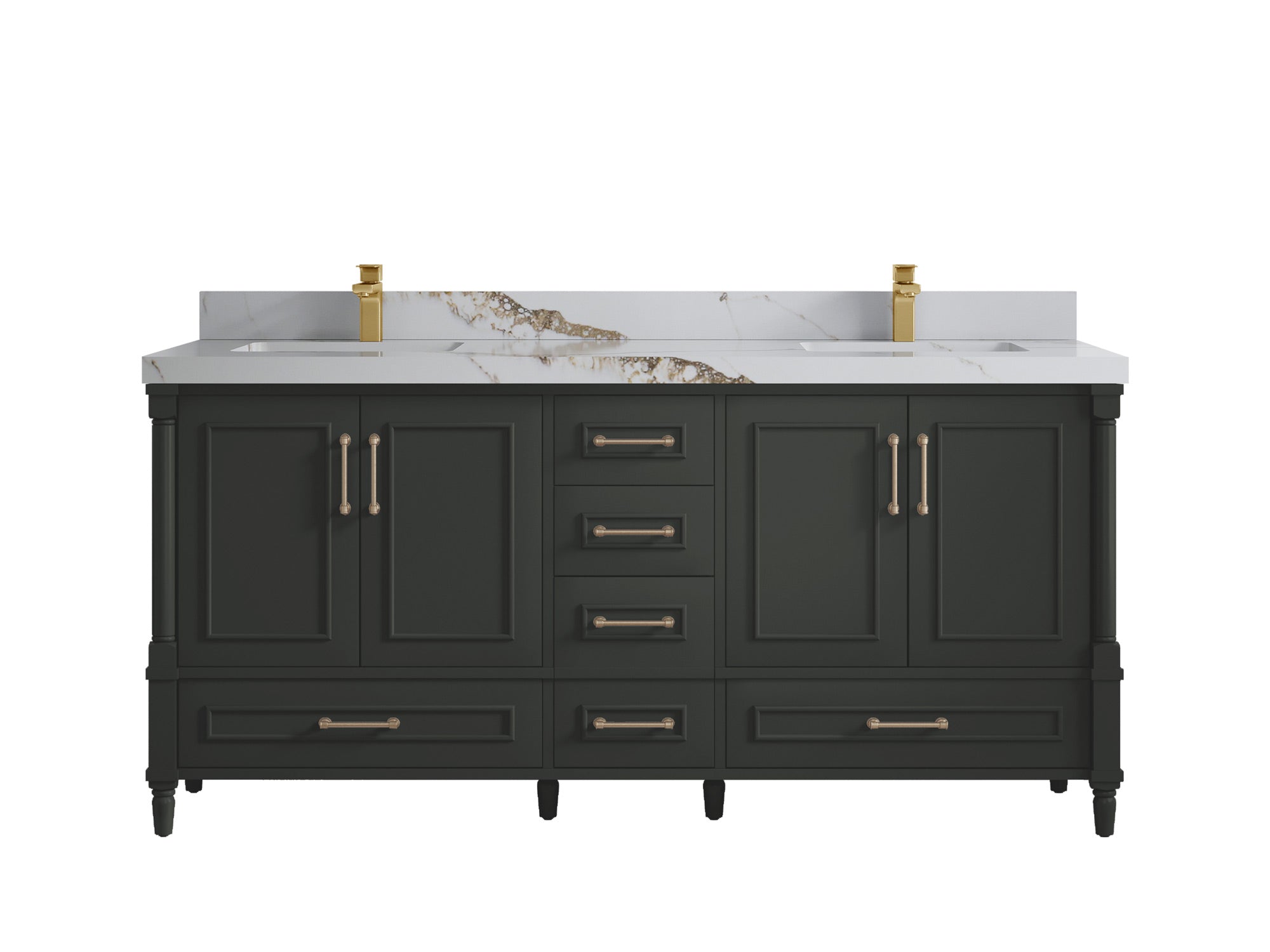 Aberdeen 72 in. W x 22 in. D Double Sink Bathroom Vanity - Willow Bath and Vanity