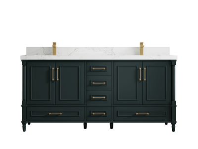 Aberdeen 72 in. W x 22 in. D Double Sink Bathroom Vanity - Willow Bath and Vanity