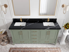Aberdeen 72 in. W x 22 in. D Double Sink Bathroom Vanity - photo 8