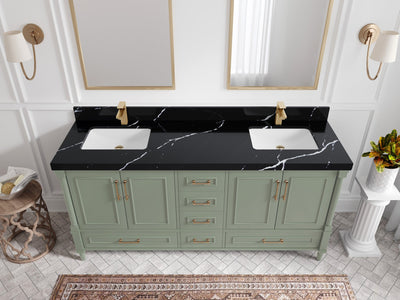 Aberdeen 72 in. W x 22 in. D Double Sink Bathroom Vanity - Willow Bath and Vanity