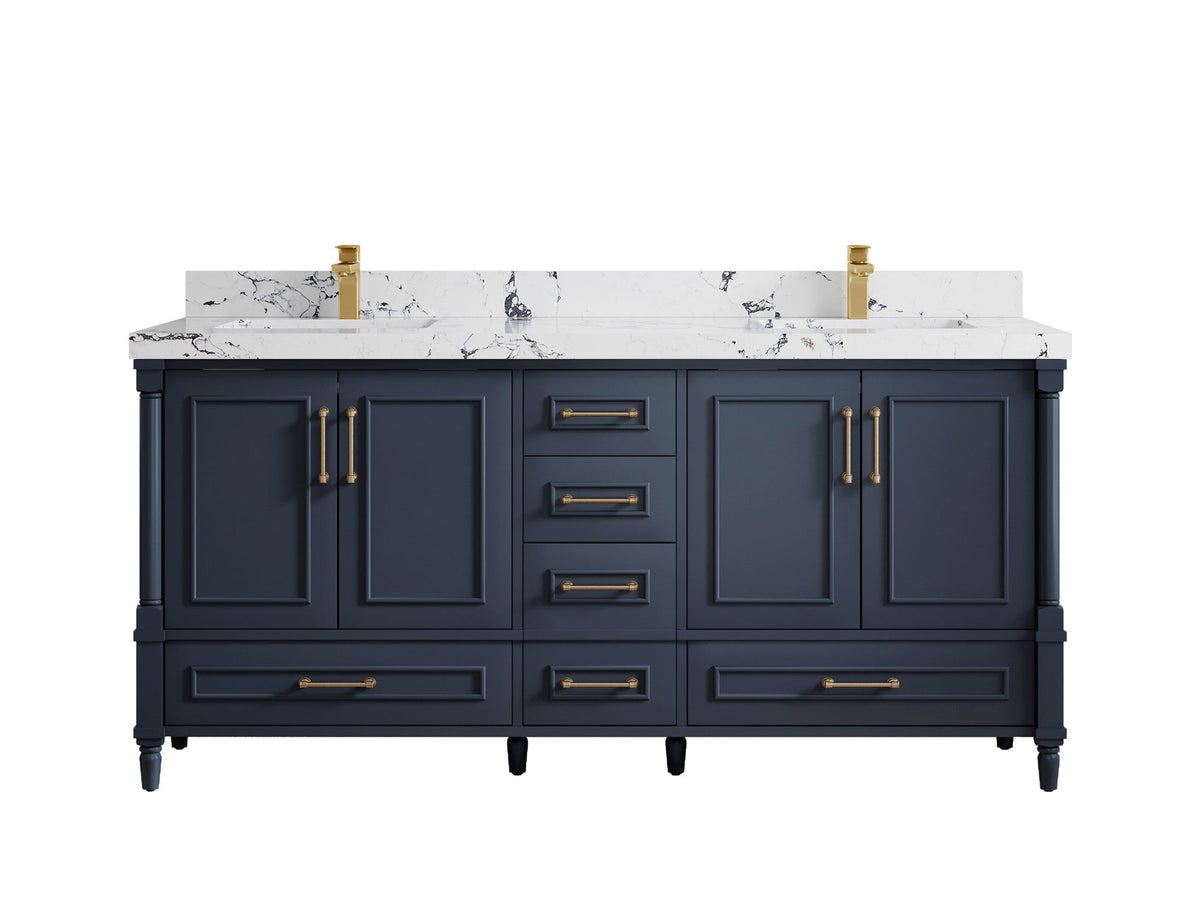 Aberdeen 72 in. W x 22 in. D Double Sink Bathroom Vanity - Willow Bath and Vanity