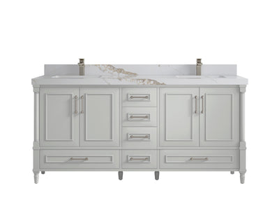 Aberdeen 72 in. W x 22 in. D Double Sink Bathroom Vanity - Willow Bath and Vanity