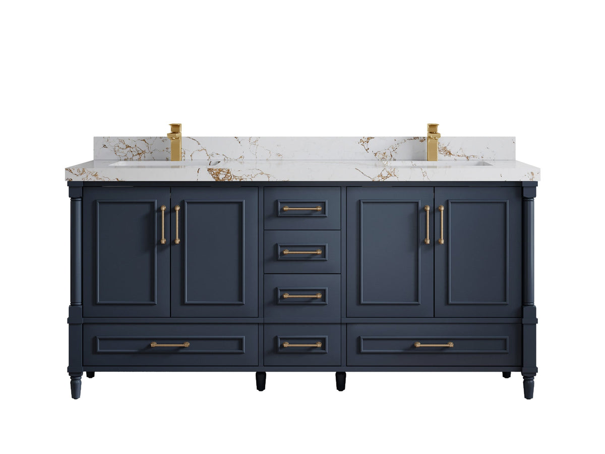 Aberdeen 72 in. W x 22 in. D Double Sink Bathroom Vanity - Willow Bath and Vanity