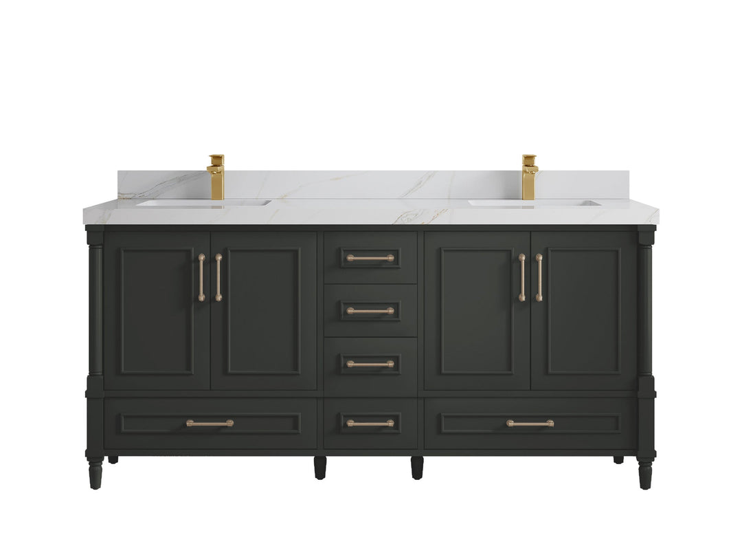 Aberdeen 72 in. W x 22 in. D Double Sink Bathroom Vanity - Willow Bath and Vanity