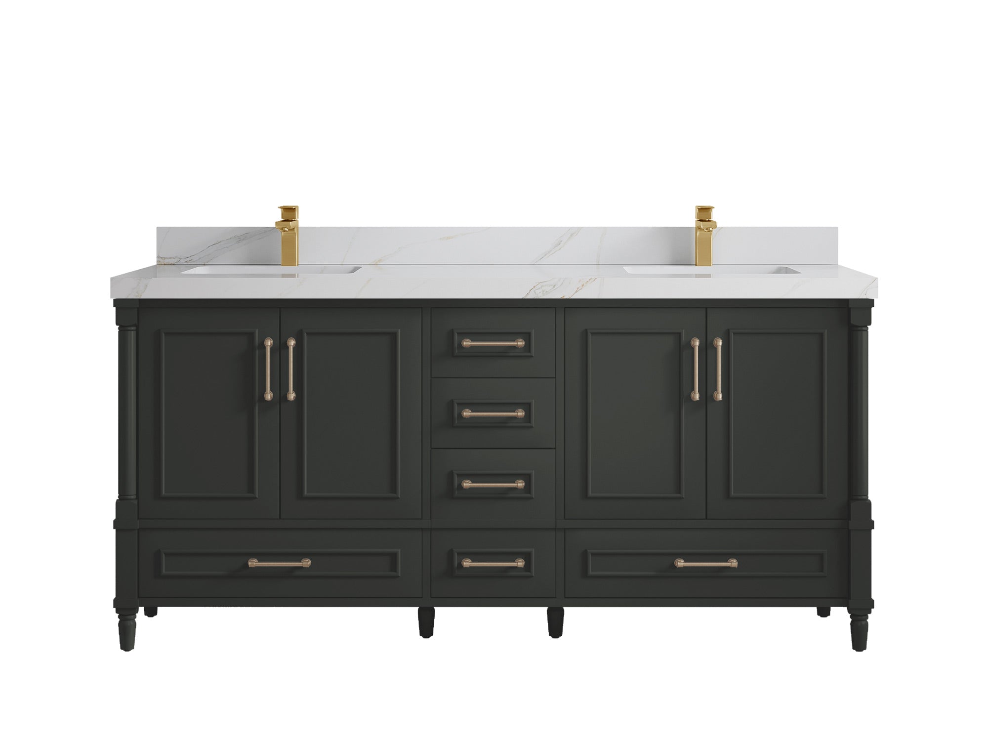 Aberdeen 72 in. W x 22 in. D Double Sink Bathroom Vanity - Willow Bath and Vanity
