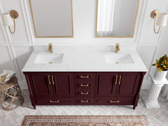 Aberdeen 72 in. W x 22 in. D Double Sink Bathroom Vanity - photo 25