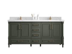 Aberdeen 72 in. W x 22 in. D Double Sink Bathroom Vanity - photo 1