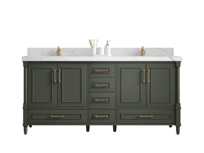 Aberdeen 72 in. W x 22 in. D Double Sink Bathroom Vanity - Willow Bath and Vanity