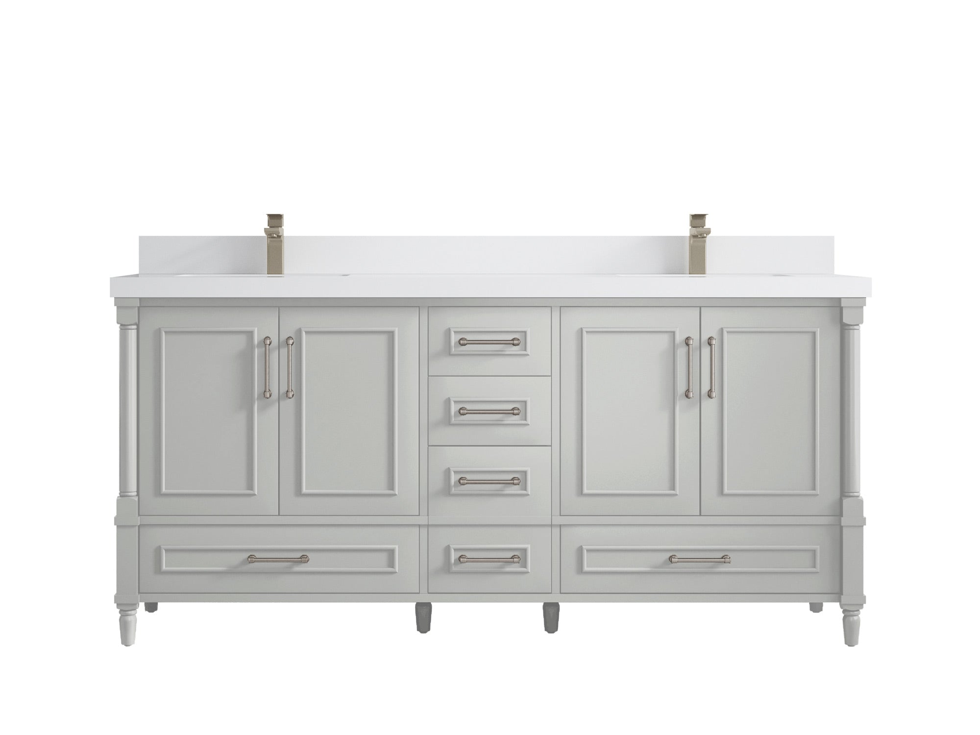 Aberdeen 72 in. W x 22 in. D Double Sink Bathroom Vanity - Willow Bath and Vanity