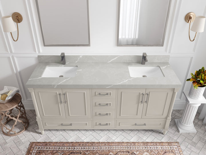 Aberdeen 72 in. W x 22 in. D Double Sink Bathroom Vanity - photo 29