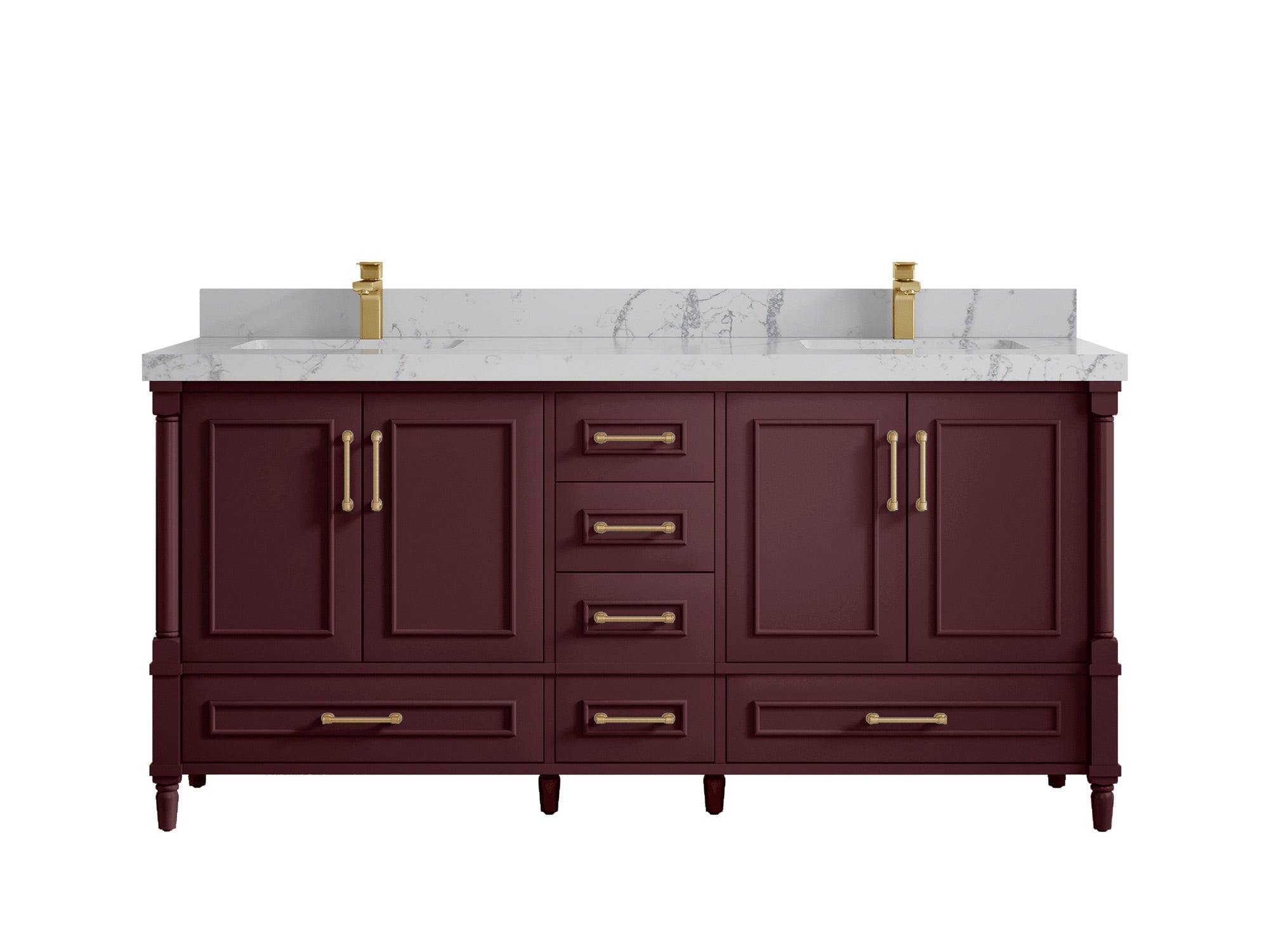 Aberdeen 72 in. W x 22 in. D Double Sink Bathroom Vanity - Willow Bath and Vanity