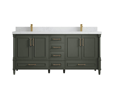 Aberdeen 72 in. W x 22 in. D Double Sink Bathroom Vanity - Willow Bath and Vanity
