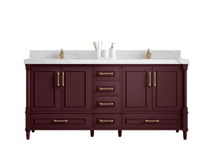 Aberdeen 72 in. W x 22 in. D Double Sink Bathroom Vanity - photo 1