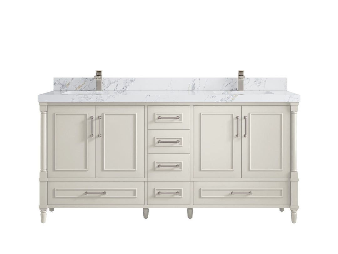 Aberdeen 72 in. W x 22 in. D Double Sink Bathroom Vanity - Willow Bath and Vanity
