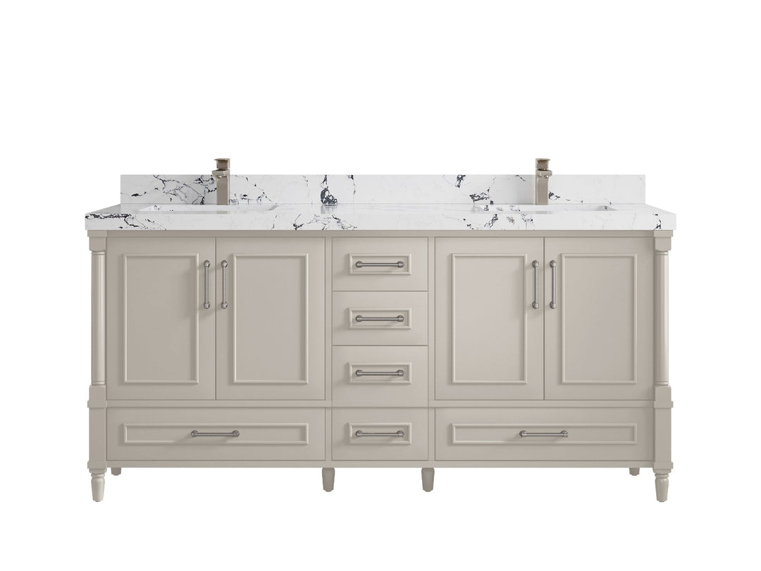 Aberdeen 72 in. W x 22 in. D Double Sink Bathroom Vanity - Willow Bath and Vanity