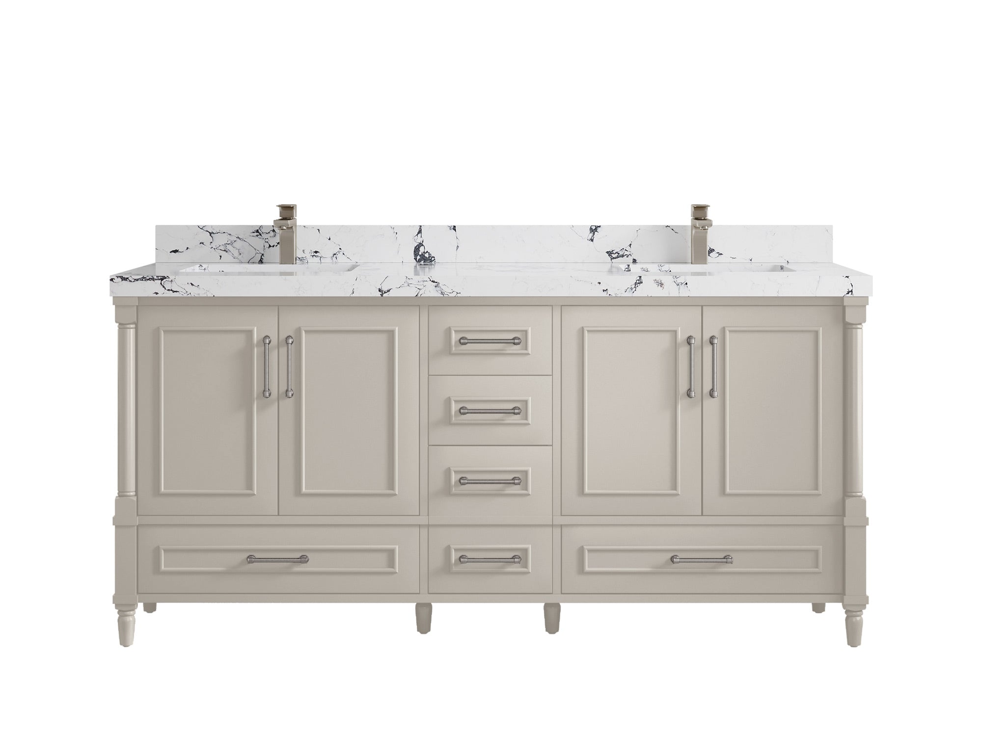 Aberdeen 72 in. W x 22 in. D Double Sink Bathroom Vanity - Willow Bath and Vanity
