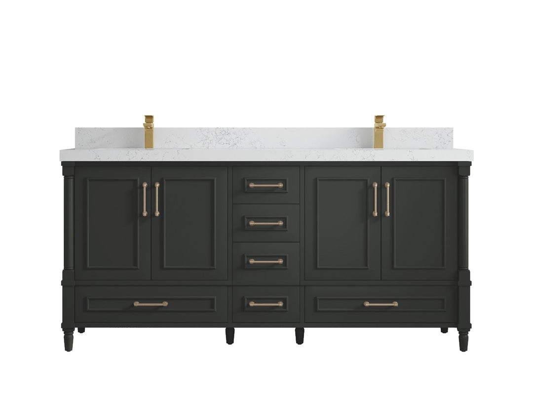 Aberdeen 72 in. W x 22 in. D Double Sink Bathroom Vanity - Willow Bath and Vanity