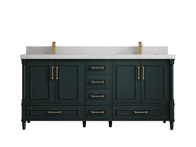 Aberdeen 72 in. W x 22 in. D Double Sink Bathroom Vanity - Willow Bath and Vanity