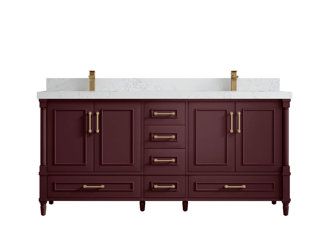 Aberdeen 72 in. W x 22 in. D Double Sink Bathroom Vanity - Willow Bath and Vanity
