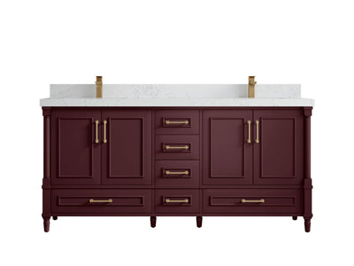 Aberdeen 72 in. W x 22 in. D Double Sink Bathroom Vanity - Willow Bath and Vanity