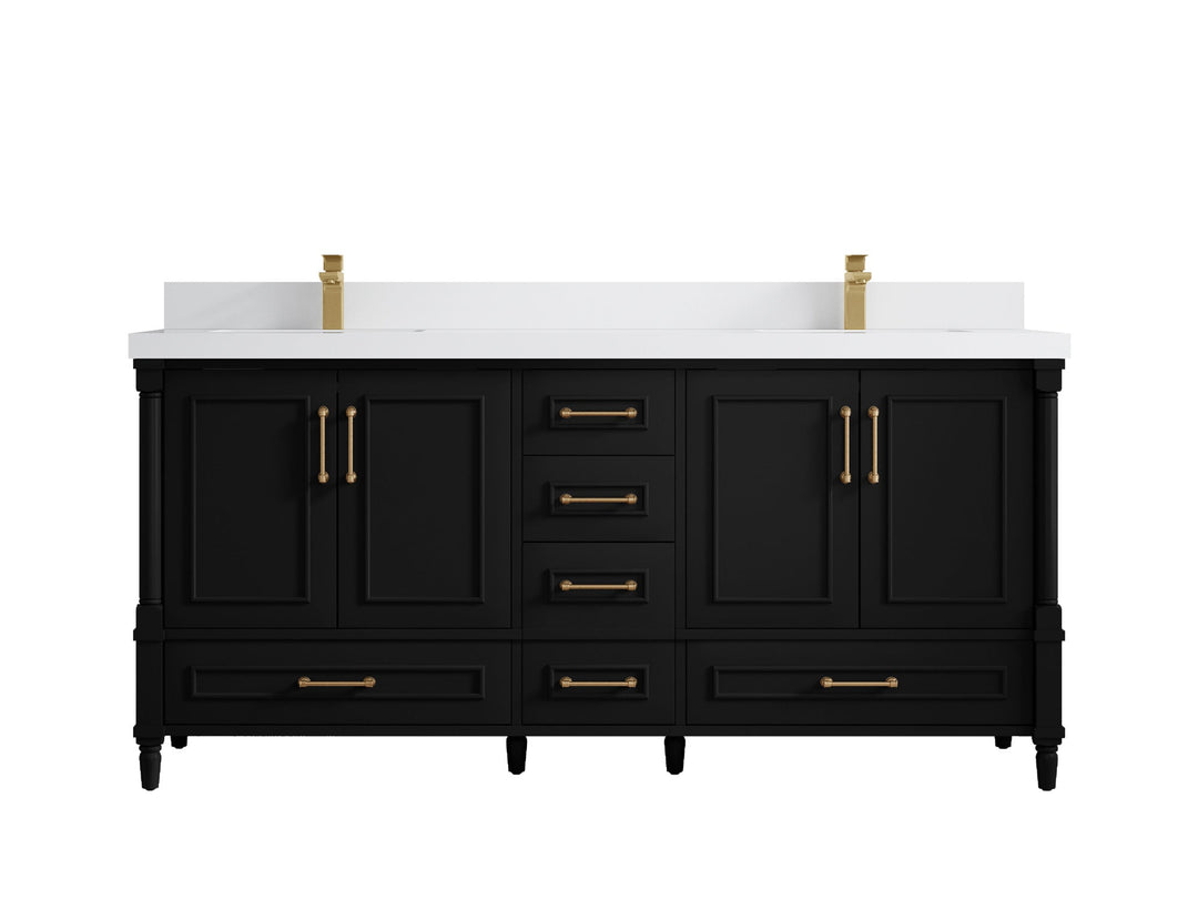 Aberdeen 72 in. W x 22 in. D Double Sink Bathroom Vanity - Willow Bath and Vanity