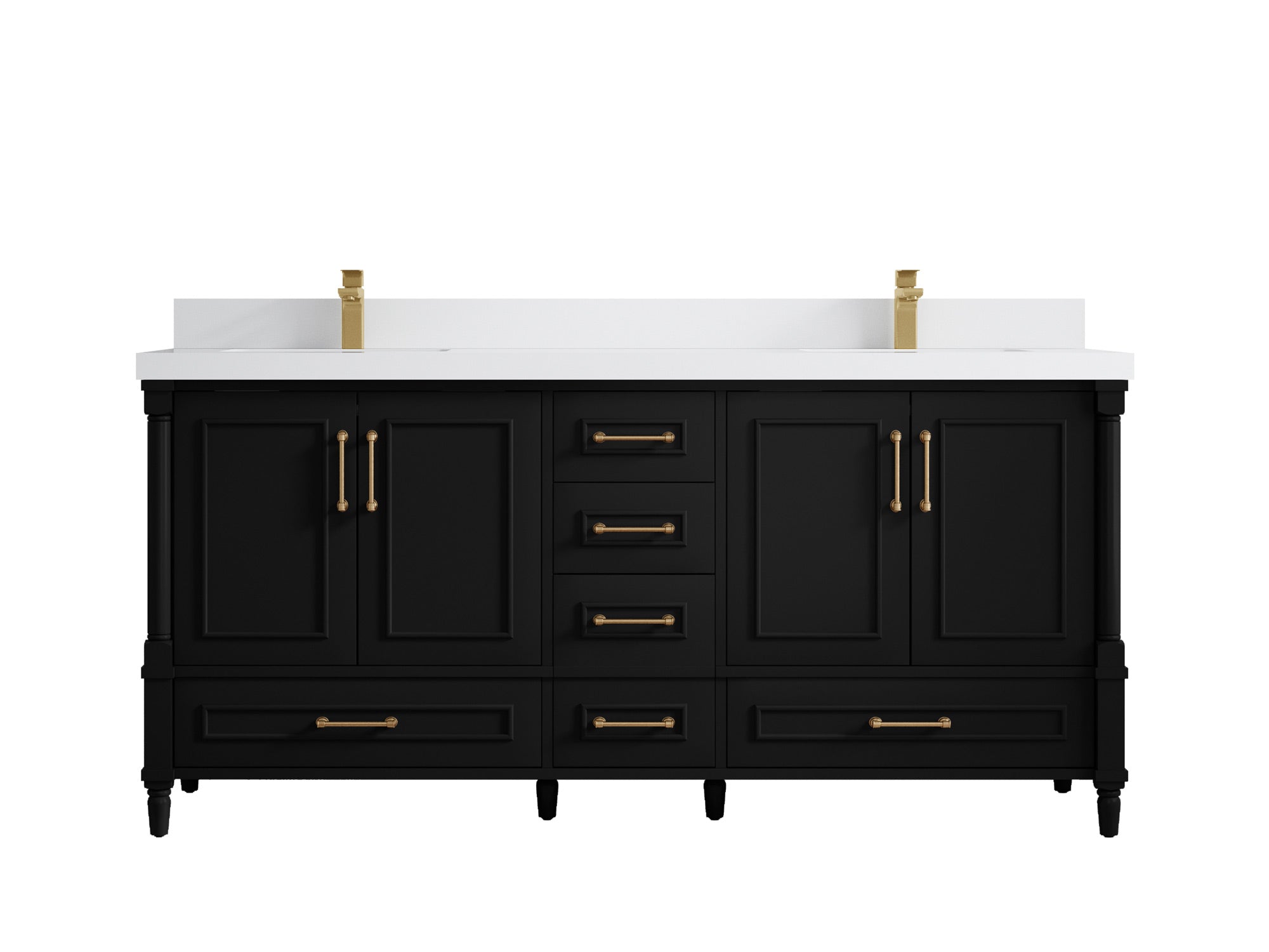 Aberdeen 72 in. W x 22 in. D Double Sink Bathroom Vanity - Willow Bath and Vanity