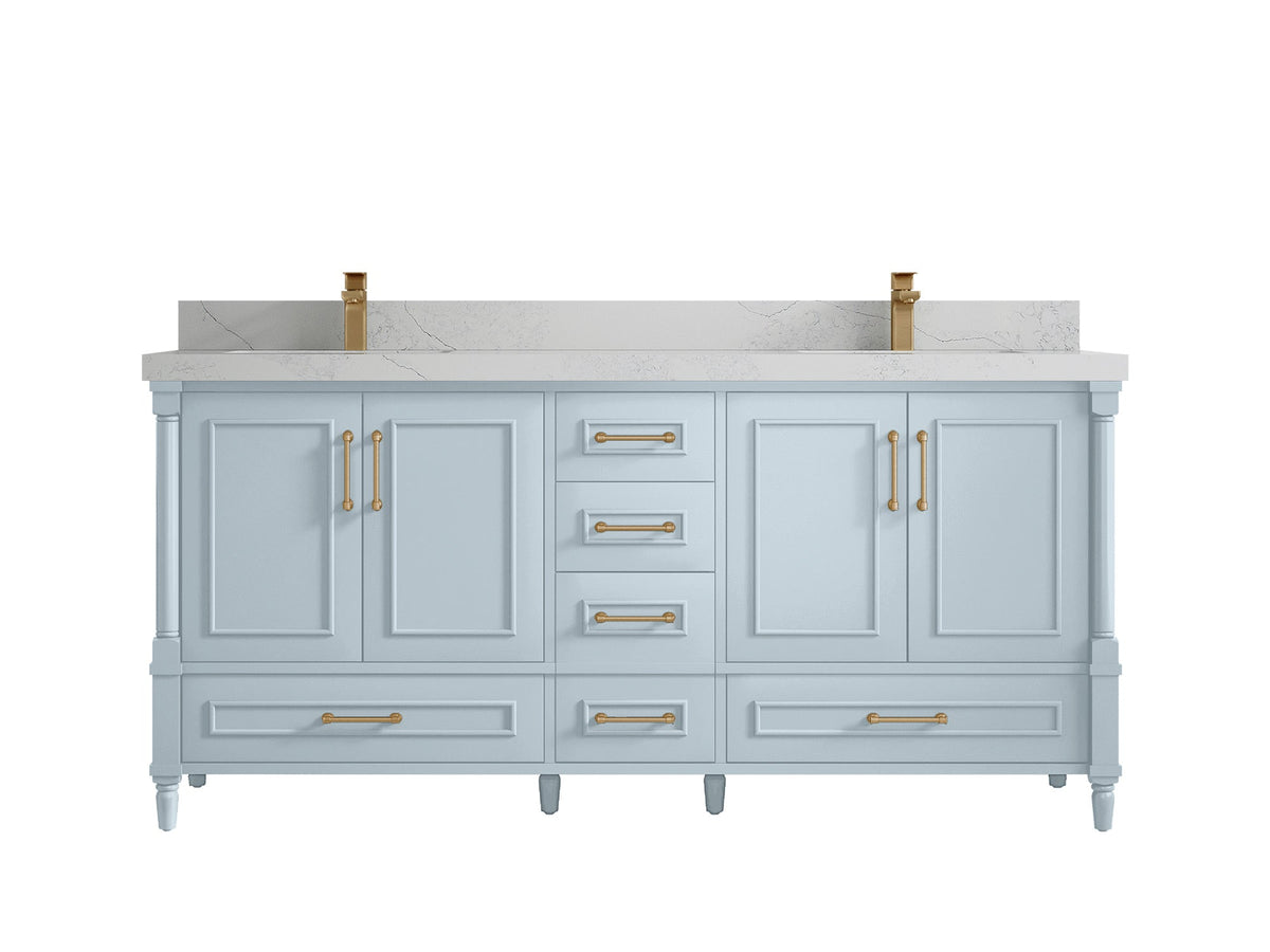 Aberdeen 72 in. W x 22 in. D Double Sink Bathroom Vanity - Willow Bath and Vanity