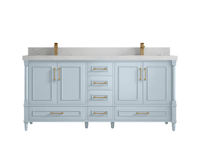 Aberdeen 72 in. W x 22 in. D Double Sink Bathroom Vanity - Willow Bath and Vanity