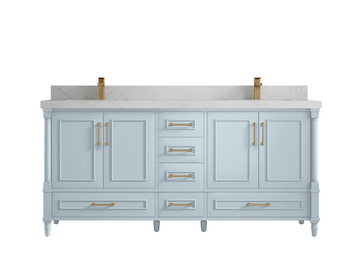 Aberdeen 72 in. W x 22 in. D Double Sink Bathroom Vanity - photo 1