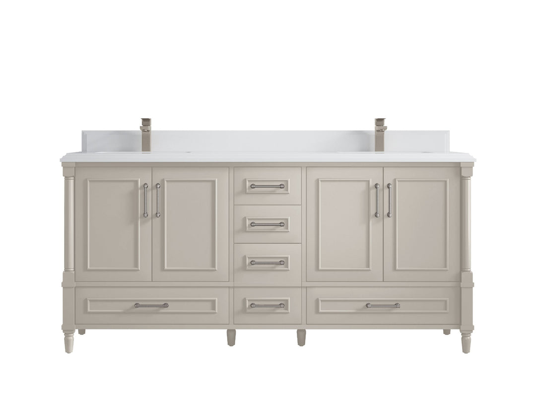Aberdeen 72 in. W x 22 in. D Double Sink Bathroom Vanity - Willow Bath and Vanity