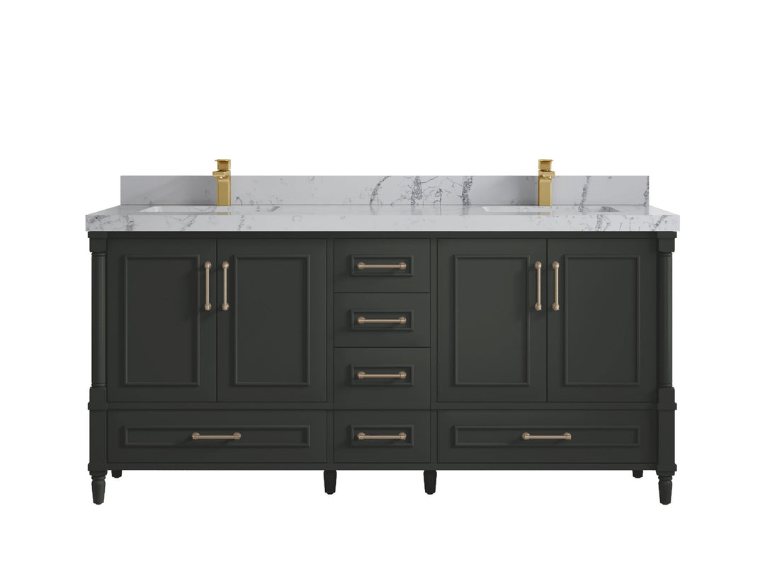 Aberdeen 72 in. W x 22 in. D Double Sink Bathroom Vanity - Willow Bath and Vanity