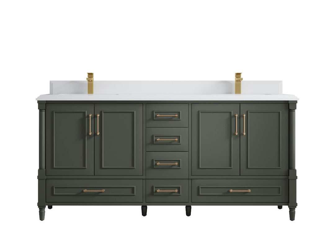 Aberdeen 72 in. W x 22 in. D Double Sink Bathroom Vanity - Willow Bath and Vanity