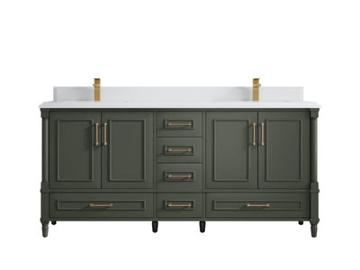 Aberdeen 72 in. W x 22 in. D Double Sink Bathroom Vanity - Willow Bath and Vanity