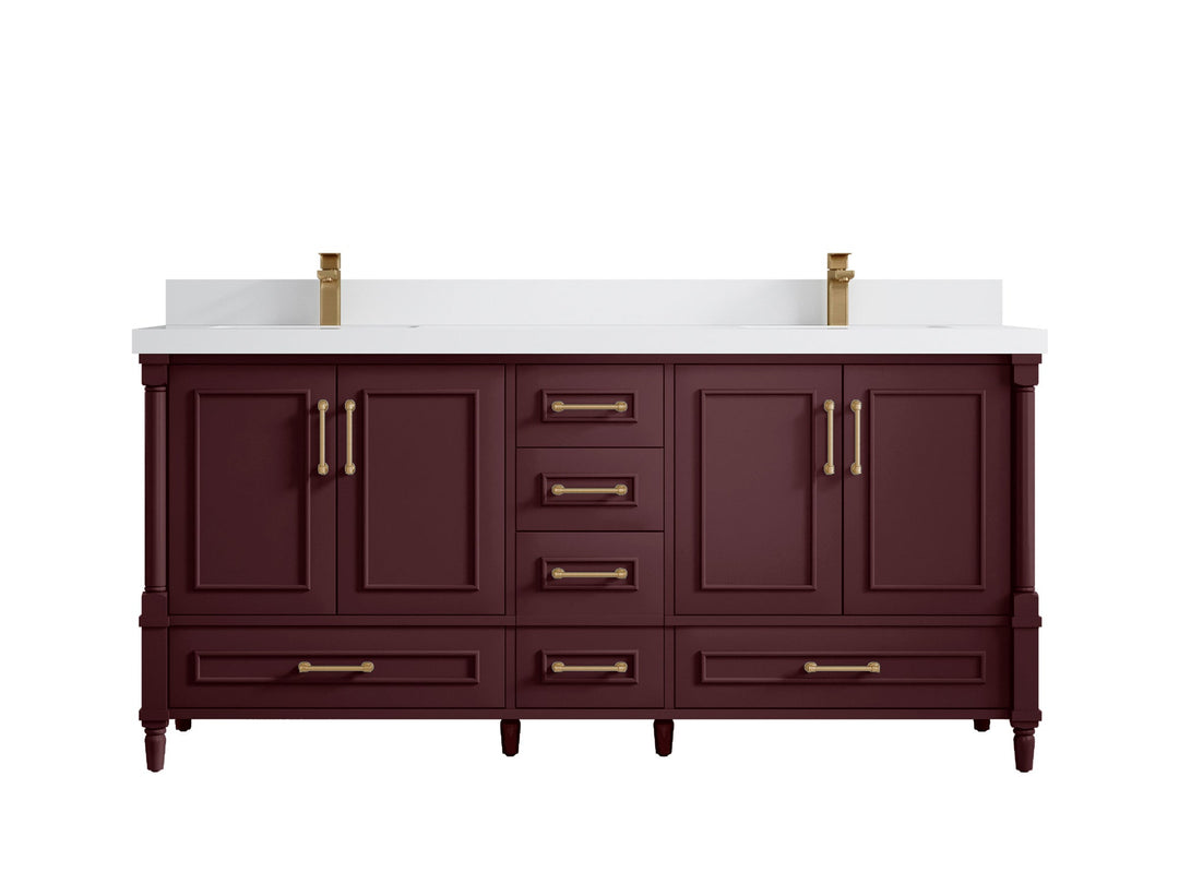 Aberdeen 72 in. W x 22 in. D Double Sink Bathroom Vanity - Willow Bath and Vanity