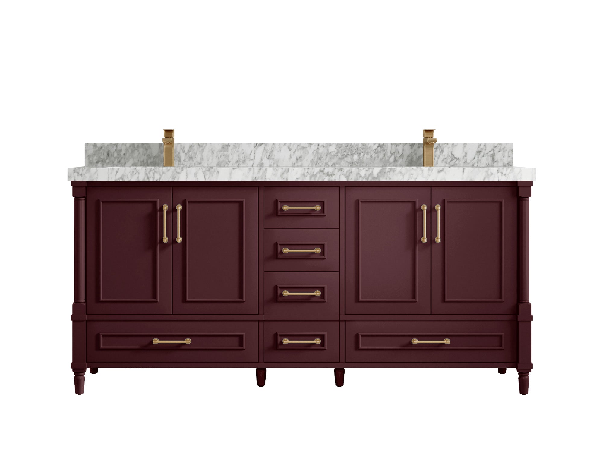 Aberdeen 72 in. W x 22 in. D Double Sink Bathroom Vanity - Willow Bath and Vanity