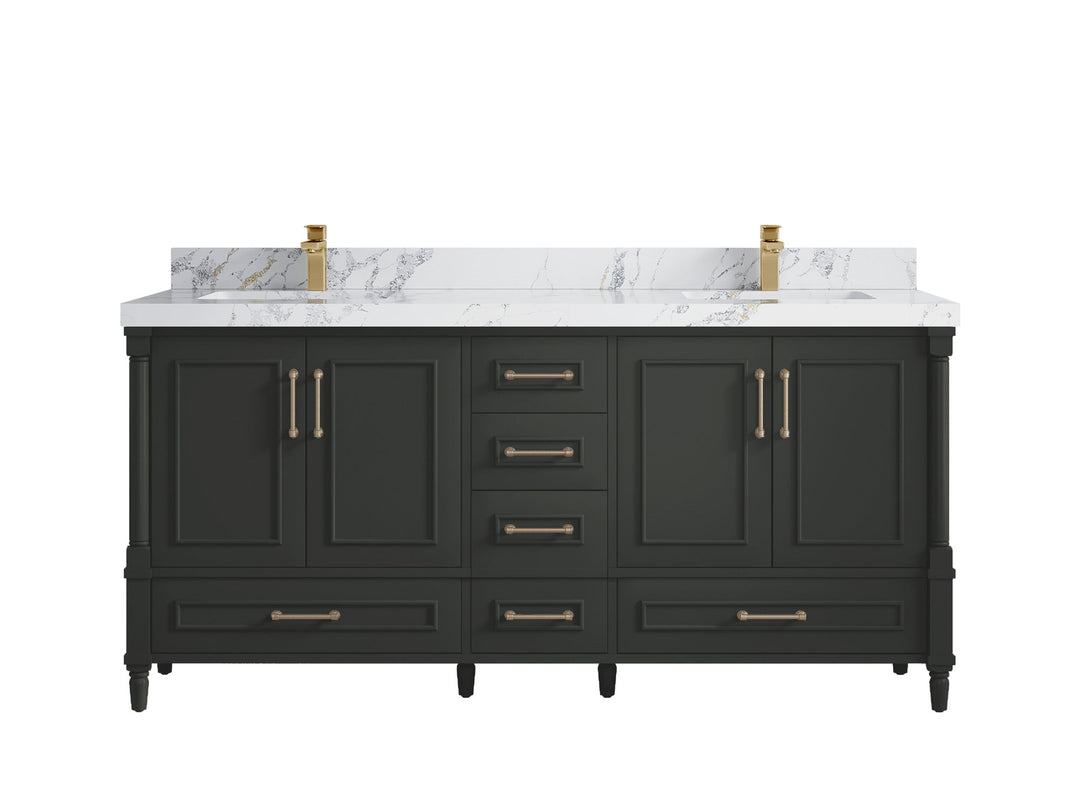 Aberdeen 72 in. W x 22 in. D Double Sink Bathroom Vanity - Willow Bath and Vanity