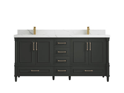 Aberdeen 72 in. W x 22 in. D Double Sink Bathroom Vanity - Willow Bath and Vanity