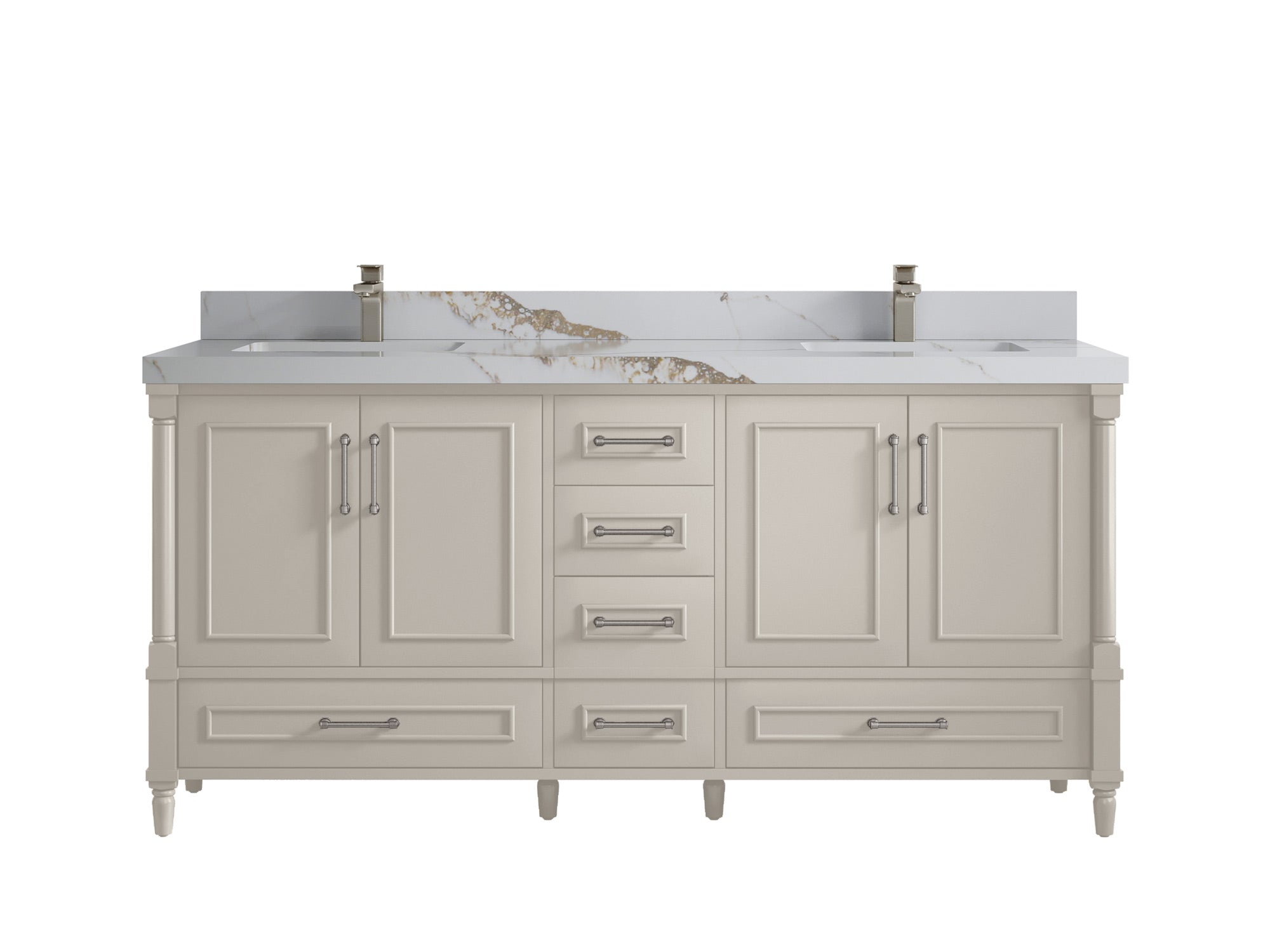 Aberdeen 72 in. W x 22 in. D Double Sink Bathroom Vanity - Willow Bath and Vanity