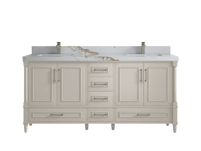 Aberdeen 72 in. W x 22 in. D Double Sink Bathroom Vanity - Willow Bath and Vanity